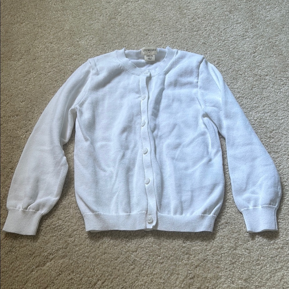 Crewcuts White Sweater Classic Knit Design